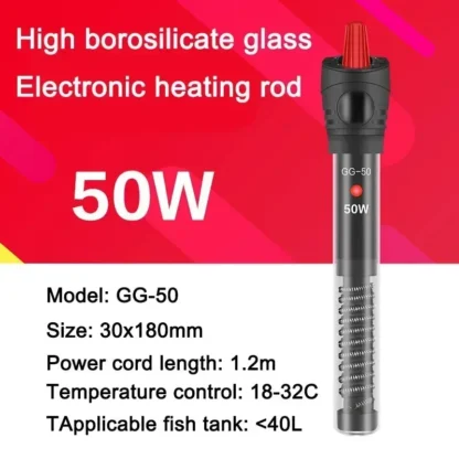 SUNSUN Fish Tank Digital Heating Rod Aquarium Submersible Heater 500W Adjustable Temperature Thermostat LCD Display Fish Farming - Image 9