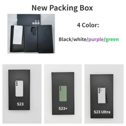 For Samsung Galaxy S23 Ultra New Empty Packing Box S23+ S23 Plus OEM Accessories Type C Cable Headset 25W US/EU/UK Charger - Image 3