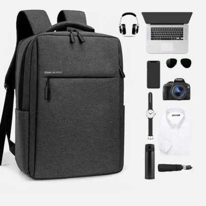 40L Laptop Backpack Durable 17 Inch for Men Women with USB Charger Port & Luggage Sleeve Sturdy College Rucksack Bag For Macbook - Image 8