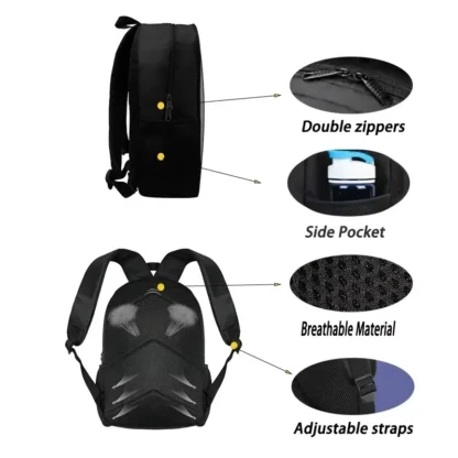 Football CR7 Child School Backpack With Shoulder Bag Pencil Bags School R-Ronaldos Bags for Boys Girls Best Gift - Image 6