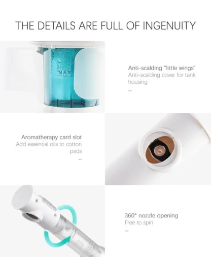 KSKIN Custom Hot Sale Face Mist Spray Portable Facial Steamer For Face Professional Ionic Facial Steamer - Image 19