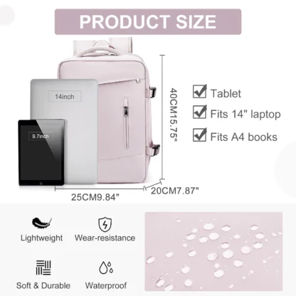 Women's Backpack Travel Suitcase Cabin Bag Aircraft Ryanair 40x20x25 Airplane Travel Bag Men Laotop Backpack Wizzair Carry On - Image 2