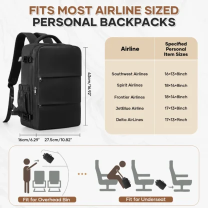 Large Capacity Travel Backpack Men Women's Bag, Laptop College Backpack Journey Carry on Backpack Hand Travel Bag Essentials - Image 2