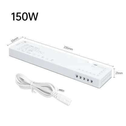 24W-200W LED Cabinet Light Transformer Power Supply AC220V to DC12V/24V with 7/9/10x DuPont Ports for Integrated Lighting - Image 8
