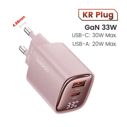 Toocki 33W GaN USB C Charger Digital Display Fast Charging Type C Charger for iPhone 15 14 13 12 Samsung Galaxy S23 S22 Xiaomi - Image 14