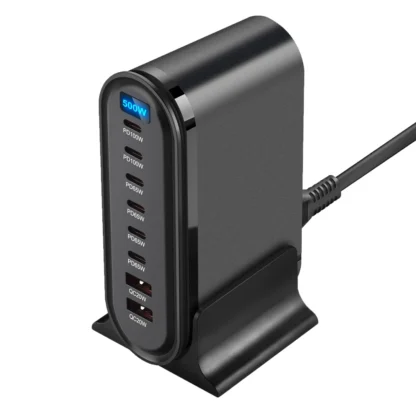 500W GaN Charger Multi-port Desktop Charging Station For Laptops Tablets USB Type C Fast Charge For iPhone 15/Samsung/iPad Pro - Image 14