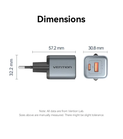 Vention 30W GaN Charger PD Fast USB Type C Charger USB C PD3.0 QC3.0 Quick Charging For iPhone 16 15 14 Pro Mobile Phone Charger - Image 17