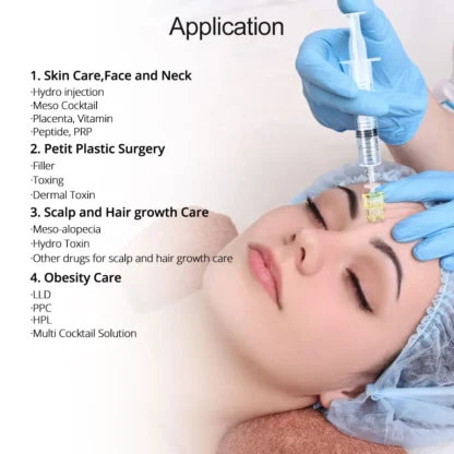 Korea 5pin Crystal Multi Needle Mesotherapy Cartridge Hand Injection Hydrating 32G 1.5 Hydra Injector Microneedle Skin Care - Image 15