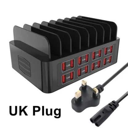 ASENGRY 150W Universal Multi USB Charger 16 Port USB Charging Station Tablet Stand For Ipad Iphone 15 14 13 Pro Max Samsung S24 - Image 10