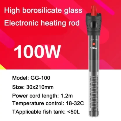 SUNSUN Fish Tank Digital Heating Rod Aquarium Submersible Heater 500W Adjustable Temperature Thermostat LCD Display Fish Farming - Image 10