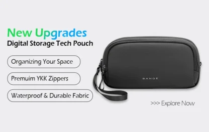BANGE Travel Waterproof Backpack with USB Charging Port Fit 15.6 Inch Laptop Backpacks for Men and Women, Teenager School Bags - Image 10