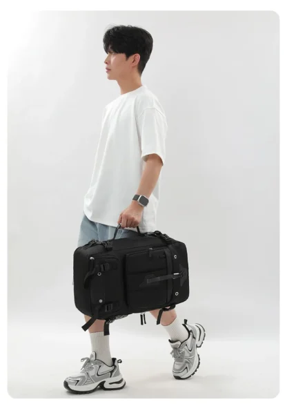 Large capacity men's backpack with high-end feel, travel backpack, sports outdoor luggage bag, mountain climbing bag, waterproof - Image 35