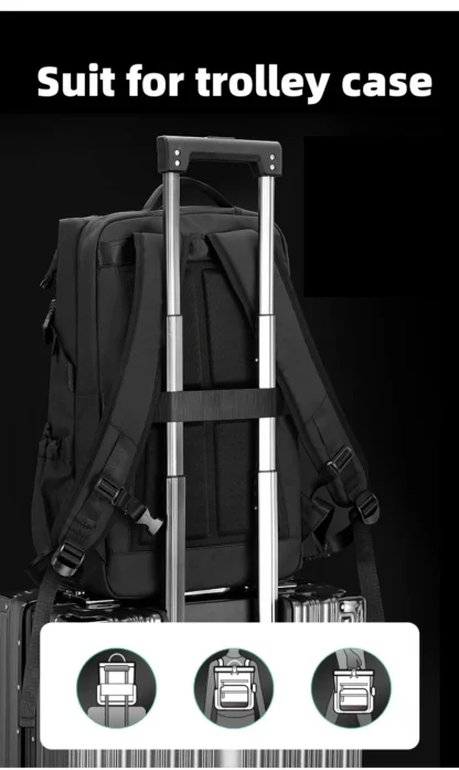 Business Backpack Shoes Pocket Men Outdoor Travel Duffel Short Trip Luggage Bag Commuting Laptop Computer College Schoolbag - Image 17