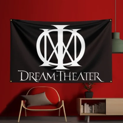 3x5 Ft Dream Theater Band Concert Flag Polyester Printed Flags Banner Tapestry for Room Garage Decor Concert Flag - Image 4
