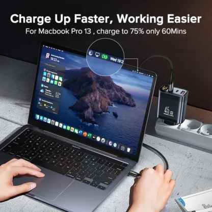 Tuodes 45w GaN Charger PPS PD USB Type C Fast Charging QC4.0 Quick Charge For iPhone 16 Macbook Air Tablet Samsung Xiaomi Laptop - Image 3