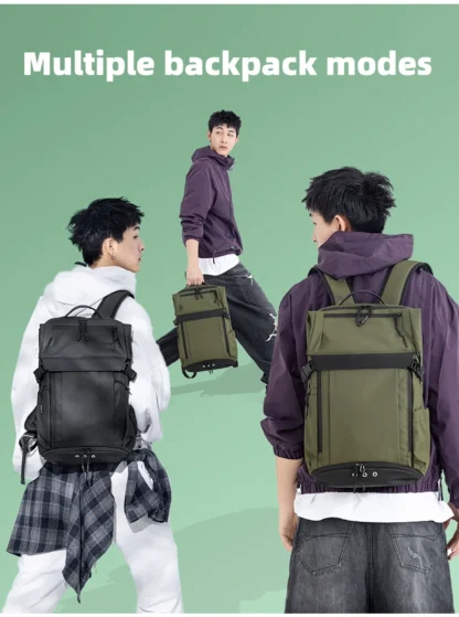 Business Backpack Shoes Pocket Men Outdoor Travel Duffel Short Trip Luggage Bag Commuting Laptop Computer College Schoolbag - Image 19