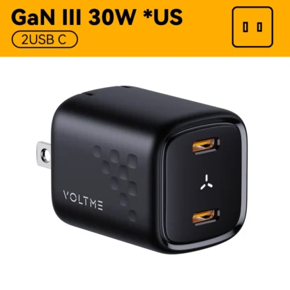 VOLTME 30W GaN Ⅲ USB charger fast charge High speed chargers type c Portable Phone charger for iphone 15 pro max xiaomi samsung - Image 13
