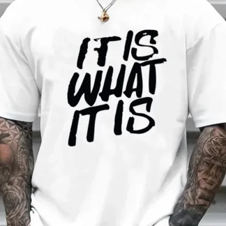 Camiseta holgada informal de algodón puro 100% de verano para hombre, camiseta de manga corta con cuello redondo y estampado de
