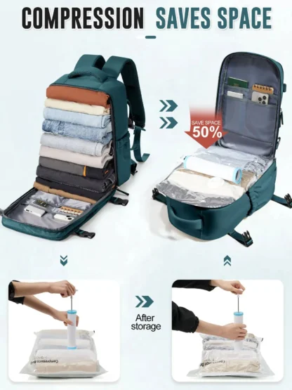 Aviation Backpack Wizzair 40x30x20 Air Vacuum Storage Bags With Travel Backpack for Men Women，Ryanair Notebook Backpack for Work - Image 3