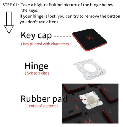 Replacement Keycap Key cap Hinge for HP Zbook 15 17 G1 G2 Series Laptop Keyboard 733688-041 061 Keyboard - Image 11