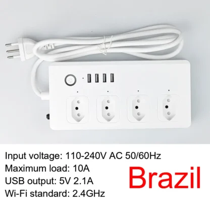 10A/16A wifi Power Strip Tuya Smart Plug Power Strip Extension Cord Smart Home EU Socket Work with Alexa - Image 10