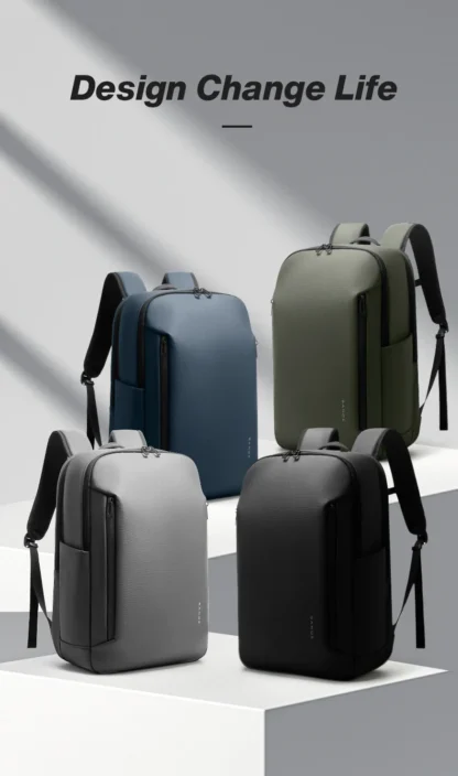 BANGE New Casual Multi-Pockets Big Capacity Daily 15.6inch Laptop Light Waterproof For Business Trip Roomy Men Backpack with YKK - Image 11