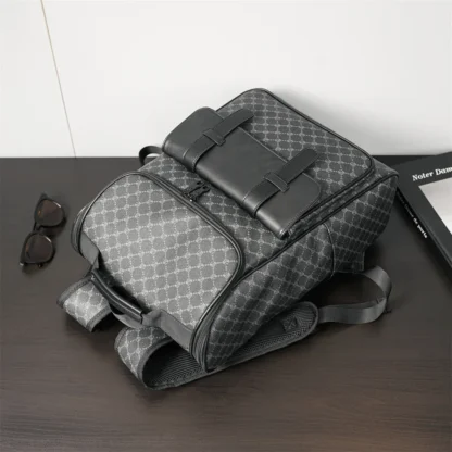 Retro Plaid Backpacks Men Large Capacity Travel Backpack Schoolbags Fashion Luxury Design Men's Backpack 15 inch Laptop Bag - Image 12