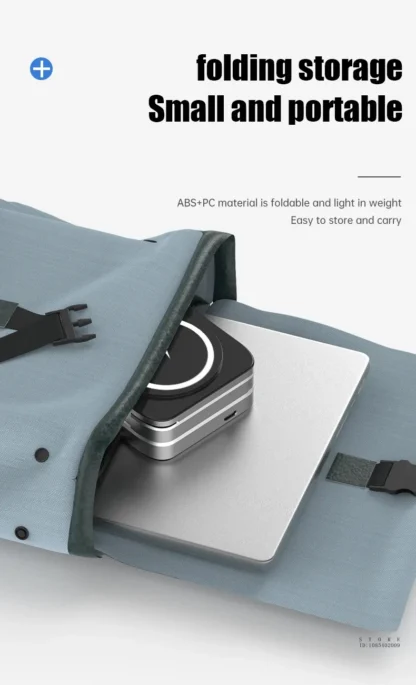 Travel Magnetic Wireless Charging Station 3 in 1 for IPhone 15 14 13 12 Pro/Max,Apple Watch 8, AirPods 3/2,Foldable Phone Hold - Image 11