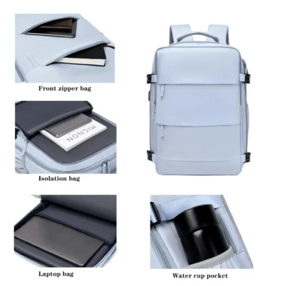 Women's Backpack Travel Suitcase Cabin Bag Aircraft Ryanair 40x20x25 Airplane Travel Bag Men Laotop Backpack Wizzair Carry On - Image 17