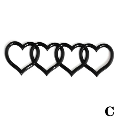 Car Love Heart Logo Sticker Rear Trunk Tail Label Badge Emblem Decal For Audi Q7 A7 A6 S3 S4 A5 A4 B5 B6 B7 B8 C6 C7 A3 Q3 Q5 TT - Image 7