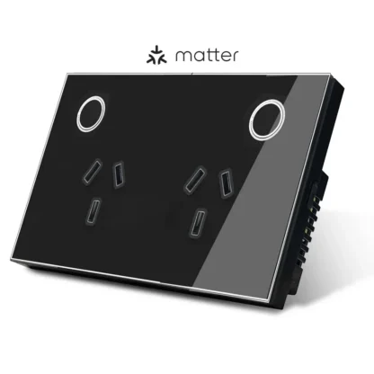 Melery Matter Smart Wall Socket AU Electrical Plug Outlet Power Glass Panel Voice Remote,SmartThings Homekit Alexa Google Home - Image 11