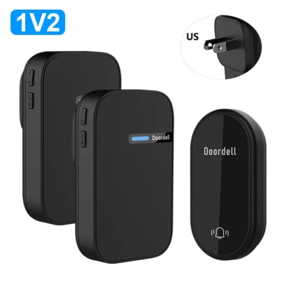 No Battery Self Powered Wireless Doorbell US/UK/EU Plug 38 Ringtones Outdoor Waterproof 150m Range Kinetic Door Bell - Image 11