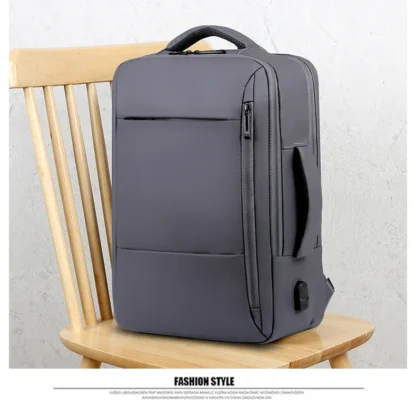 Men Large Capacity Backpack USB Charging Male Laptop Bagpack Waterproof Business Travel Back Pack Luggage Bag Mochila - Image 23