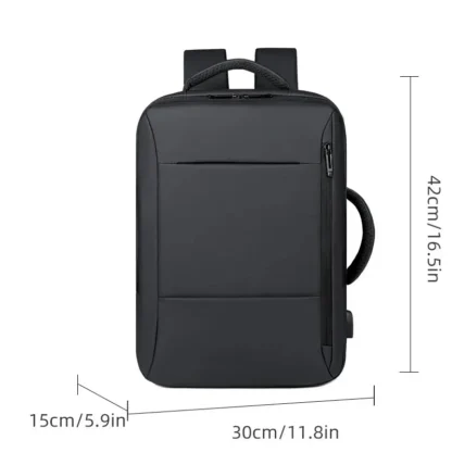 Men Large Capacity Backpack USB Charging Male Laptop Bagpack Waterproof Business Travel Back Pack Luggage Bag Mochila - Image 2