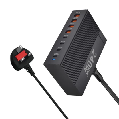 240W Desktop GaN Charger 8-port USB Type C PD Fast Multiple Usb Mobile Phone Quick Charger For Iphone 16/15/14 Samsung Xiaomi - Image 10