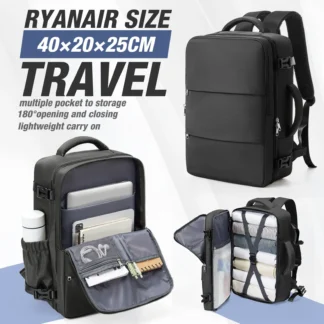Ryanair 40x20x25 Luggage Cabin Bag, 40x30x20 Bag Men Women 15.6inch Laptop Bag Business  Travel Backpack，College School Backapck