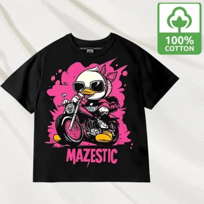 Funny Cartoon Animal print Graphic 100% Cotton T-shirt Unisex Street Oversized Casual Tees Y2K Loose Children's Clothing - Image 4