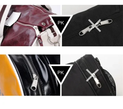 Large Leather Travel Handbag Men Fashion PU Luggage Pack Bag Letters Flight Carry On Business Trip Tote Overnight Shoes Duffle - Image 18