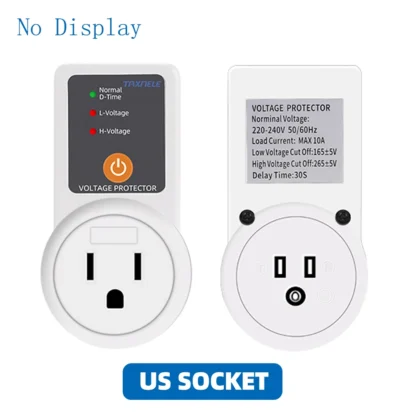 Automatic Voltage Protector Socket AC 220V 16A Adjustable Power Surge Protector Universal/US/EU/UK Plug Voltage Safe Protector - Image 14