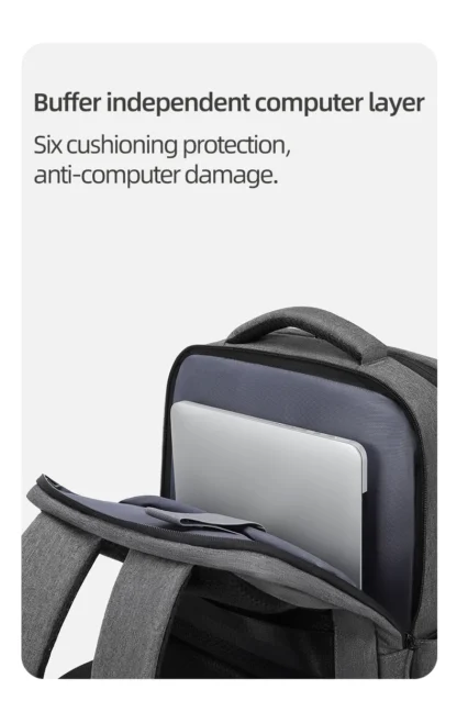 40L Laptop Backpack Durable 17 Inch for Men Women with USB Charger Port & Luggage Sleeve Sturdy College Rucksack Bag For Macbook - Image 18
