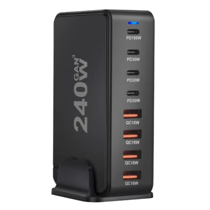 240W Desktop GaN Charger 8-port USB Type C PD Charger Fast Charge 3.0 USB Type C Fast Charger Mobile USB Charger - Image 6