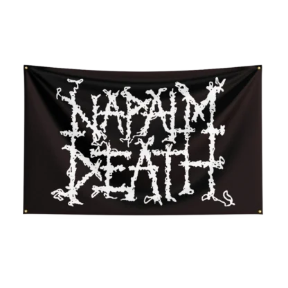 90x150cm Vintage N-Napalm-Deaths Band Flag Polyester Digital Printing Retro  Banner For Decor - Image 5