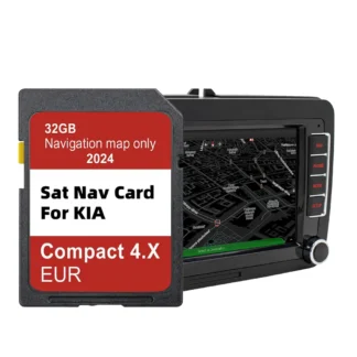 Navigation GEN4 Maps Europe UK 2024 for KIA Compact 4.X 32GB Soul/Sorento/Optima Car SD Memory Card 32GB Sat Navi