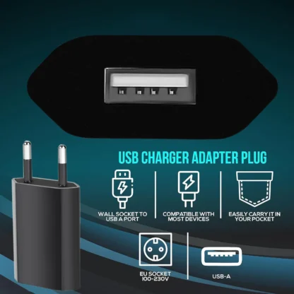 1/3/5/10pcs 5V 1A EU Plug USB Adapter Mobile Phone Wall Travel Charger Power Adapter For iPhone XS Max XR X 8 7 - Image 5