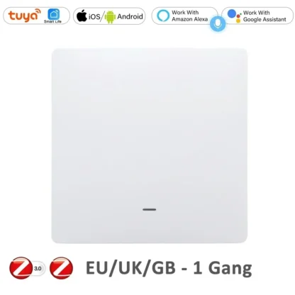 ZigBee Tuya Wall Light Switch Wireless Remote Smart Home Life APP Push Button with no Neutral 2 3 Way UK EU On Off 1 2 3 Gang - Image 10