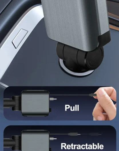 Retractable Car Charger With Starlight, 4 In 1 USB C For IPhone And Android Car Charger Fast Charging, - Image 18