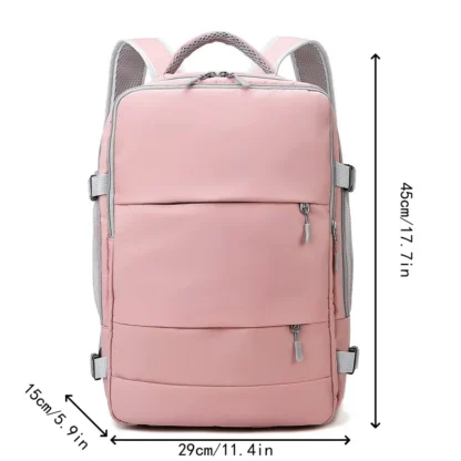 Casual Travel Backpack Women Large Capacity Waterproof Anti-Theft Casual Backpack Bag with Luggage Strap Laptop Backpack Women - Image 2