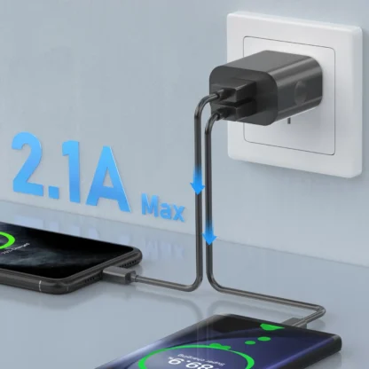1/5pcs Black Aus USB Plug Dual USB Power Adapter AU Plug Wall Plug Charger 5V/2.1A Adapter For iPhone Pad For Samsung - Image 10