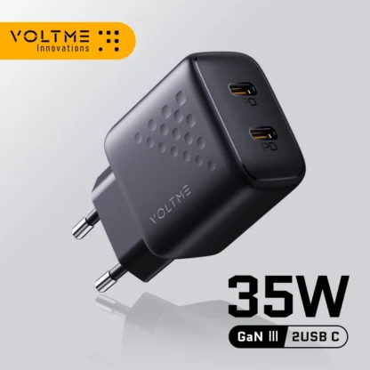 VOLTME USB C Charger 35W GaN Type C PD Fast Charging Quick Charge 4.0 3.0 For IPhone 15 14 13 Pro Max PD USB Charger For Samsung