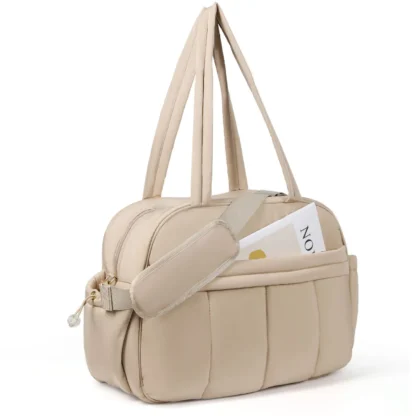 Weekender Bags Quilted Travel Duffel Bag,Large Puffer Duffle Bag,Travel Gym Weekend Workout,Carry on Bag for Airplanes - Image 7
